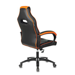 Кресло компьютерное Zombie VIKING 2 AERO, экокожа/<wbr/>ткань, черное/<wbr/>оранжевое