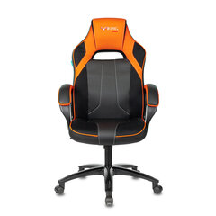 Кресло компьютерное Zombie VIKING 2 AERO, экокожа/<wbr/>ткань, черное/<wbr/>оранжевое