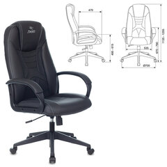 Кресло компьютерное ZOMBIE 8, экокожа, черное