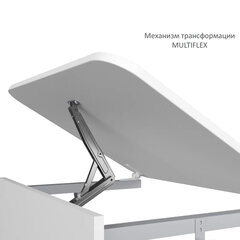 Стол-парта 2-местный, регулируемый угол, СУТ.55-01, 1200&times;500&times;640-780 мм, рост 4-6, серый каркас, ЛДСП белая