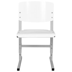 Стул ученический регулируемый СУТ.05-01, 400&times;375&times;660-740 мм, рост 4-6, серый каркас, фанера белая