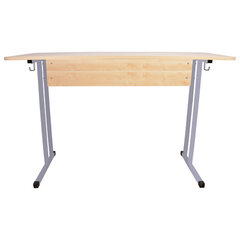 Стол-парта 2-местный нерегулируемый &laquo;Умник&raquo;, 1200&times;500&times;760 мм, рост 6, серый каркас, ЛДСП клён
