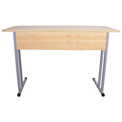 Стол-парта 2-местный нерегулируемый &laquo;Умник&raquo;, 1200&times;500&times;760 мм, рост 6, серый каркас, ЛДСП клён