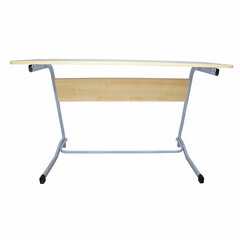Стол-парта 2-местный нерегулируемый &laquo;Олимп&raquo;, 1200&times;500&times;760 мм, рост 6, серый каркас, ЛДСП клён