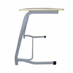 Стол-парта 2-местный нерегулируемый &laquo;Олимп&raquo;, 1200&times;500&times;760 мм, рост 6, серый каркас, ЛДСП клён