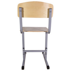 Стул ученический нерегулируемый &laquo;Умник&raquo;, 380&times;480&times;800 мм, рост 6, серый каркас