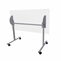 Стол складной &laquo;Эверест&raquo;, 1200&times;600&times;760 мм, серый каркас, ЛДСП белая