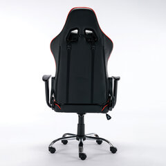 Кресло компьютерное BRABIX &laquo;Hunter GM-130&raquo;, две подушки, экокожа, черное/<wbr/>красное, 532797