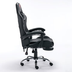 Кресло компьютерное BRABIX &laquo;Dexter GM-135&raquo;, подножка, две подушки, экокожа, черное, 532800