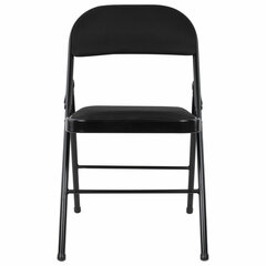 Стул складной BRABIX &laquo;Golf Plus CF-003 КОМФОРТ&raquo;, чёрный каркас, чёрная ткань, 532889