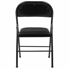 Стул складной BRABIX &laquo;Golf Plus CF-003 КОМФОРТ&raquo;, чёрный каркас, чёрная ткань, 532889