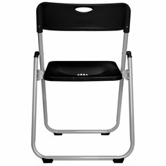 Стул складной BRABIX &laquo;Golf Lite CF-017&raquo;, серебристый каркас, пластик чёрный, 532895