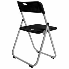 Стул складной BRABIX &laquo;Golf Lite CF-017&raquo;, серебристый каркас, пластик чёрный, 532895