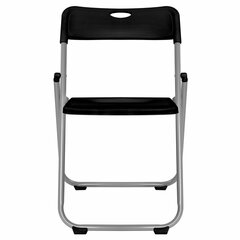 Стул складной BRABIX &laquo;Golf Lite CF-017&raquo;, серебристый каркас, пластик чёрный, 532895