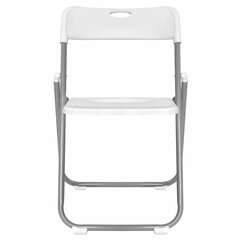 Стул складной BRABIX &laquo;Golf Lite CF-017&raquo;, серебристый каркас, пластик белый, 532896