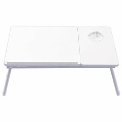Столик складной для ноутбука/<wbr/>завтрака BRABIX BT-004 (560&times;320&times;270 мм), регулировка наклона, белый, 532906