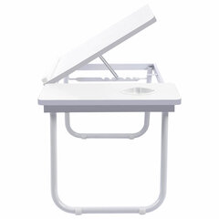 Столик складной для ноутбука/<wbr/>завтрака BRABIX BT-004 (560&times;320&times;270 мм), регулировка наклона, белый, 532906