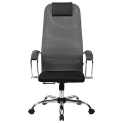 Кресло офисное BRABIX PREMIUM &laquo;Ultimate EX-800&raquo; хром, плотная двойная сетка Х2, черное/<wbr/>серое, 532912