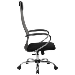 Кресло офисное BRABIX PREMIUM &laquo;Ultimate EX-800&raquo; хром, плотная двойная сетка Х2, черное/<wbr/>серое, 532912