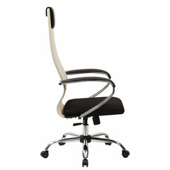 Кресло офисное BRABIX PREMIUM &laquo;Ultimate EX-800&raquo; хром, плотная двойная сетка Х2, черное/<wbr/>бежевое, 532913