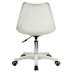 Кресло стул BRABIX &laquo;Eames MG-310 PL&raquo;, пластик белый, экокожа белая, 532926