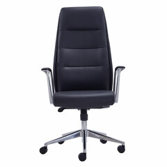 Кресло BRABIX PREMIUM &laquo;Adept EX-752&raquo;, синхромеханизм, алюминий, экокожа, черное, 532930