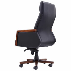 Кресло HAWASAN (ХАВАСАН) &laquo;Overlord EX-770&raquo;, мультиблок, дерево, натуральная кожа, черное, 532934