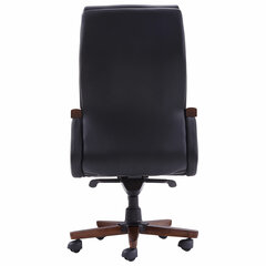 Кресло HAWASAN (ХАВАСАН) &laquo;Overlord EX-770&raquo;, мультиблок, дерево, натуральная кожа, черное, 532934