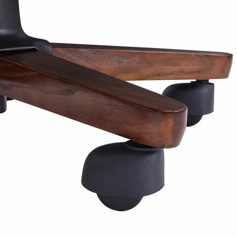 Кресло HAWASAN (ХАВАСАН) "Overlord EX-770", мультиблок, дерево, натуральная кожа, черное, 532934 - фото 11