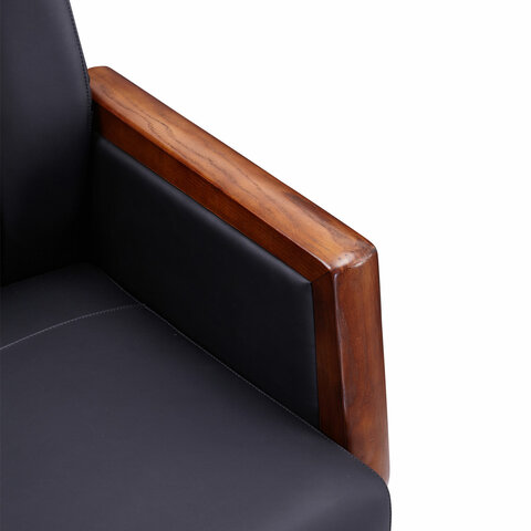 Кресло HAWASAN (ХАВАСАН) "Overlord EX-770", мультиблок, дерево, натуральная кожа, черное, 532934 - фото 10