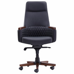 Кресло HAWASAN (ХАВАСАН) &laquo;Desire EX-771&raquo;, мультиблок, дерево, натуральная кожа, черное, 532935