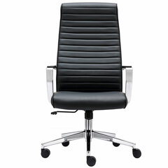 Кресло BRABIX PREMIUM &laquo;Solo EX-730&raquo;, алюминий, хром, экокожа, черное, 532936