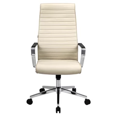 Кресло BRABIX PREMIUM &laquo;Solo EX-730&raquo;, алюминий, хром, экокожа, бежевое, 532937