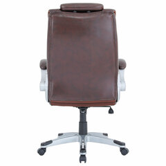 Кресло BRABIX PREMIUM &laquo;Phantom EX-553&raquo;, рециклированная кожа, регулируемый подголовник, коричневое, 532941