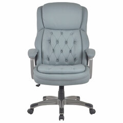 Кресло BRABIX PREMIUM &laquo;Regal EX-557&raquo;, НАГРУЗКА до 150 кг, пружинный блок, экокожа, серое, 532946