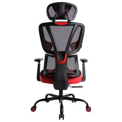 Кресло BRABIX PREMIUM &laquo;Toxin GM-520&raquo;, синхромеханизм, экокожа/<wbr/>сетка/<wbr/>ткань, черное/<wbr/>красное, 532950