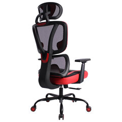 Кресло BRABIX PREMIUM &laquo;Toxin GM-520&raquo;, синхромеханизм, экокожа/<wbr/>сетка/<wbr/>ткань, черное/<wbr/>красное, 532950