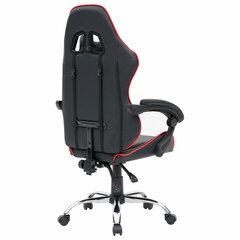 Кресло компьютерное CROMEX (КРОМЕКС) &laquo;Joker GM-125&raquo;, две подушки, экокожа, черное/<wbr/>красное, 532954