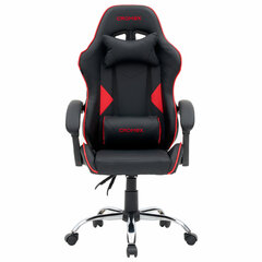 Кресло компьютерное CROMEX (КРОМЕКС) &laquo;Joker GM-125&raquo;, две подушки, экокожа, черное/<wbr/>красное, 532954