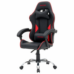 Кресло компьютерное CROMEX (КРОМЕКС) &laquo;Joker GM-125&raquo;, две подушки, экокожа, черное/<wbr/>красное, 532954