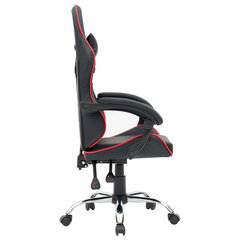 Кресло компьютерное CROMEX (КРОМЕКС) &laquo;Joker GM-125&raquo;, две подушки, экокожа, черное/<wbr/>красное, 532954