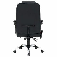 Кресло офисное CROMEX (КРОМЕКС) &laquo;Lounge MS-007&raquo;, подножка, 6 массажных модулей, экокожа, черное, 532960