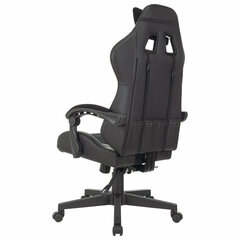 Кресло компьютерное BRABIX &laquo;Striker GM-121&raquo;, синхромеханизм, 2 подушки, экокожа/<wbr/>велюр, черное, 532962