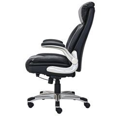 Кресло HAWASAN (ХАВАСАН) &laquo;Target EX-567&raquo;, откидные подлокотники, рециклированная кожа, черное, 532974