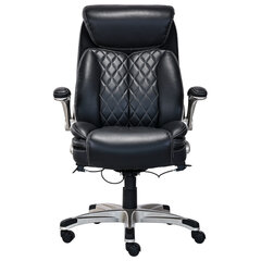 Кресло HAWASAN (ХАВАСАН) &laquo;Target EX-567&raquo;, откидные подлокотники, рециклированная кожа, черное, 532974