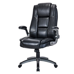 Кресло BRABIX PREMIUM &laquo;Paradigm EX-556&raquo;, пружинный блок, рециклированная кожа, черное, 532976