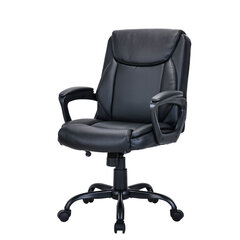 Кресло BRABIX &laquo;Forex EX-529&raquo;, экокожа, разборное пятилучие, черное, 532980