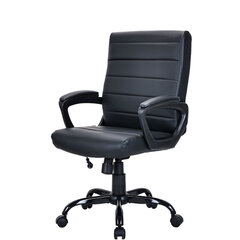 Кресло BRABIX &laquo;Win MG-353&raquo;, кожзаменитель, разборное пятилучие, черное, 532981