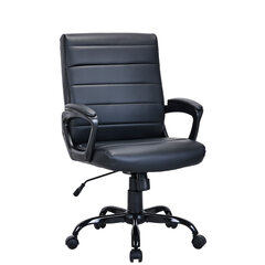 Кресло BRABIX &laquo;Win MG-353&raquo;, кожзаменитель, разборное пятилучие, черное, 532981