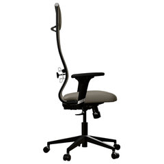 Кресло МЕТТА &laquo;ErgoLife&raquo; 10 B1-162D, пластик, синхромеханизм, 2D-подлокотники, ткань, бежевое